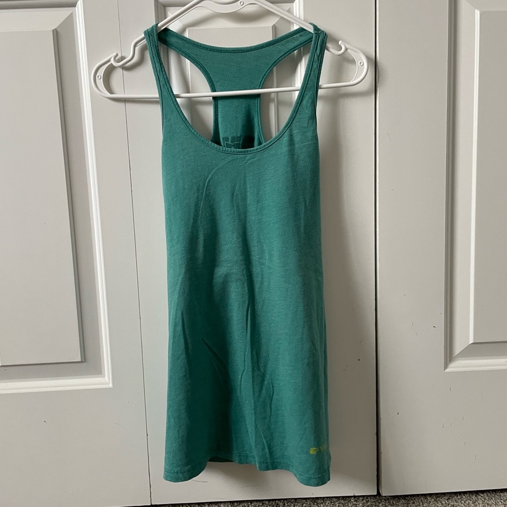 Turquoise Evolv Racerback Tank Top - M - Picture 2 of 4